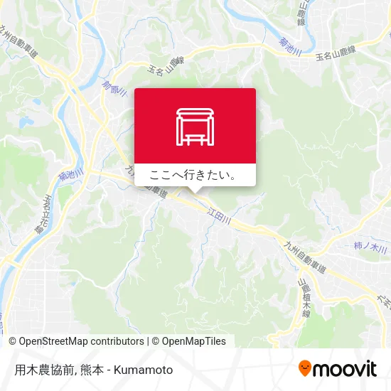 用木農協前地図