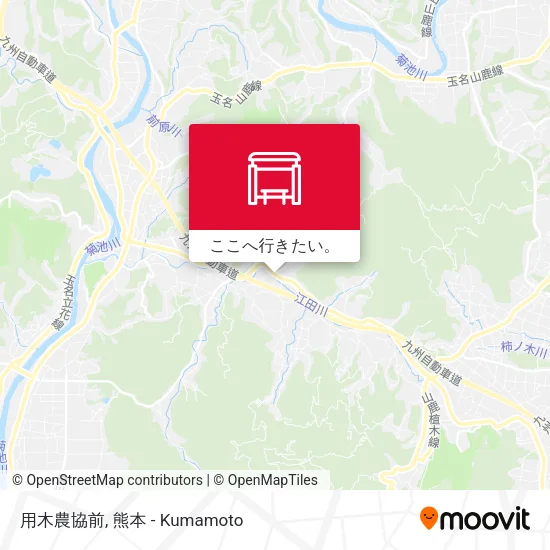 用木農協前地図