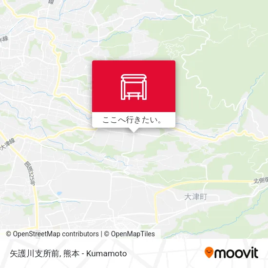 矢護川支所前地図