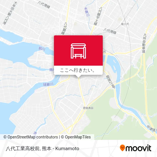 八代工業高校前地図