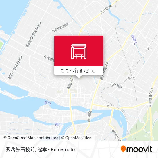秀岳館高校前地図