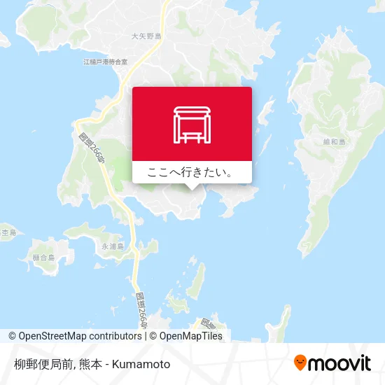 柳郵便局前地図