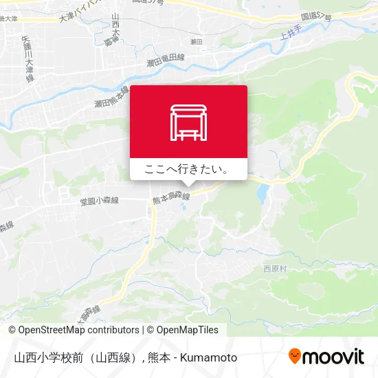 山西小学校前（山西線）地図