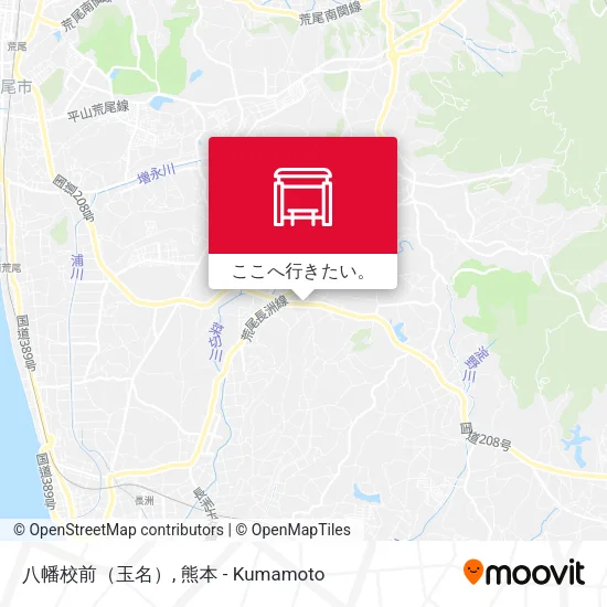 八幡校前（玉名）地図
