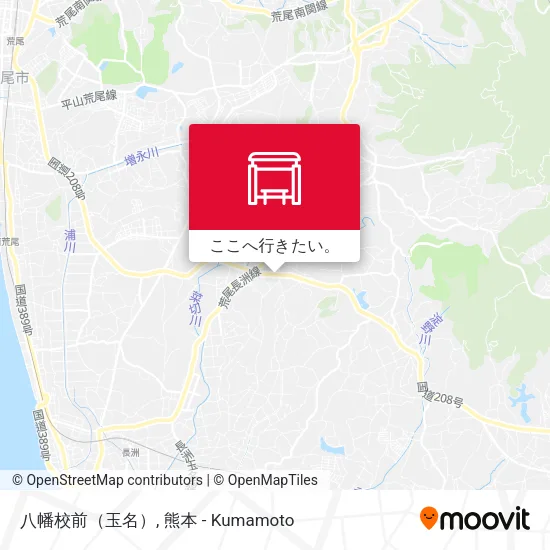 八幡校前（玉名）地図