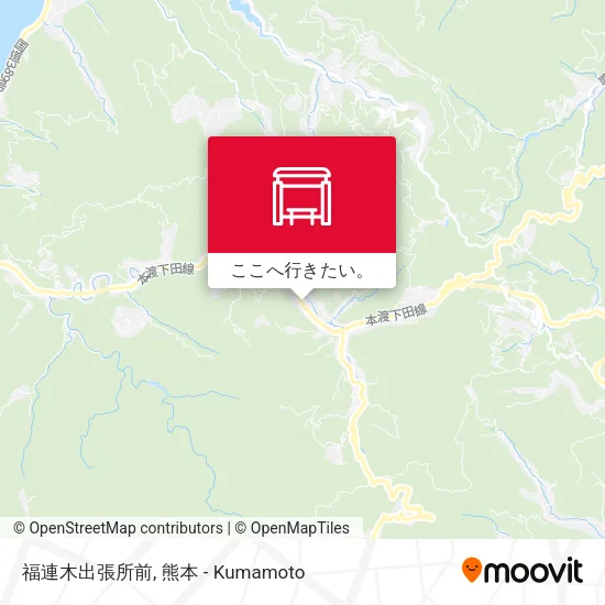 福連木出張所前地図