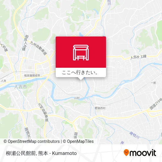 柳瀬公民館前地図