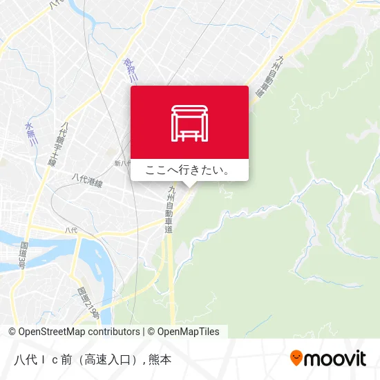 八代Ｉｃ前（高速入口）地図