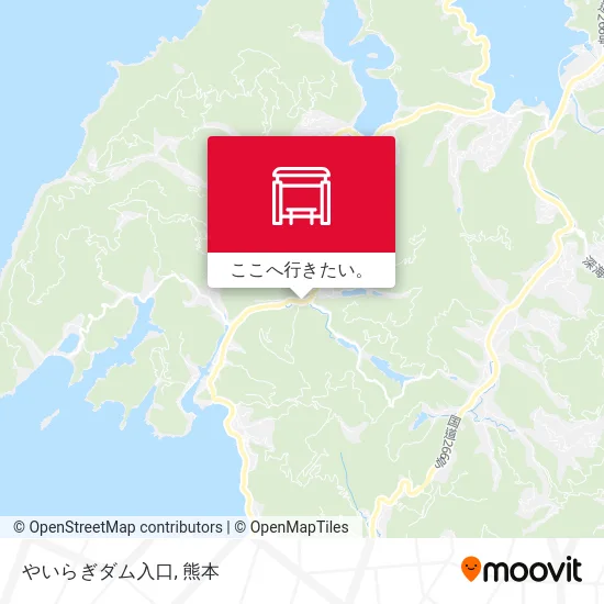 やいらぎダム入口地図