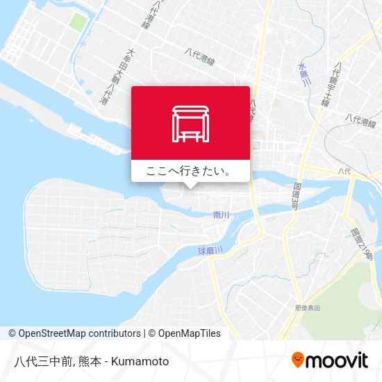 八代三中前地図