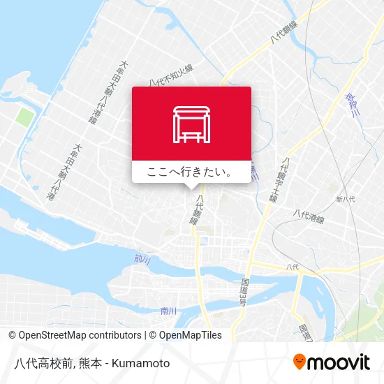 八代高校前地図