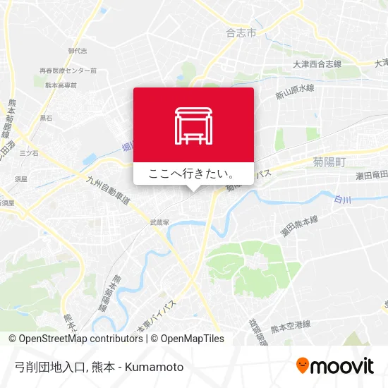 弓削団地入口地図