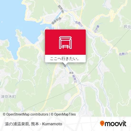 湯の浦温泉前地図