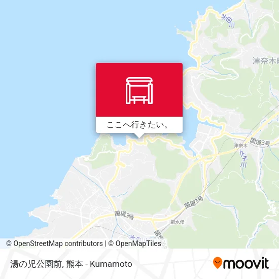 湯の児公園前地図