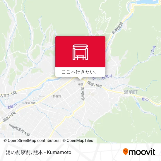 湯の前駅前地図
