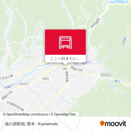 湯の前駅前地図