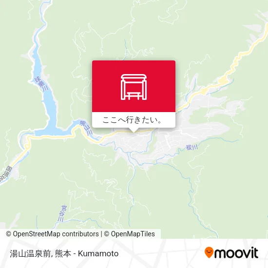 湯山温泉前地図