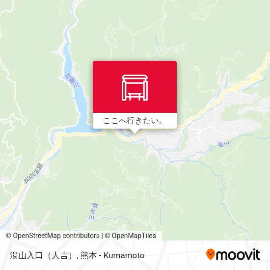 湯山入口（人吉）地図