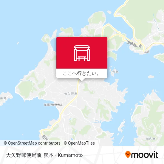大矢野郵便局前地図