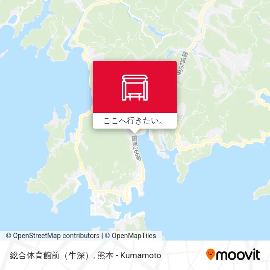 総合体育館前（牛深）地図
