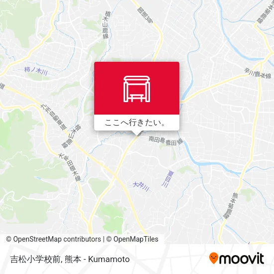 吉松小学校前地図