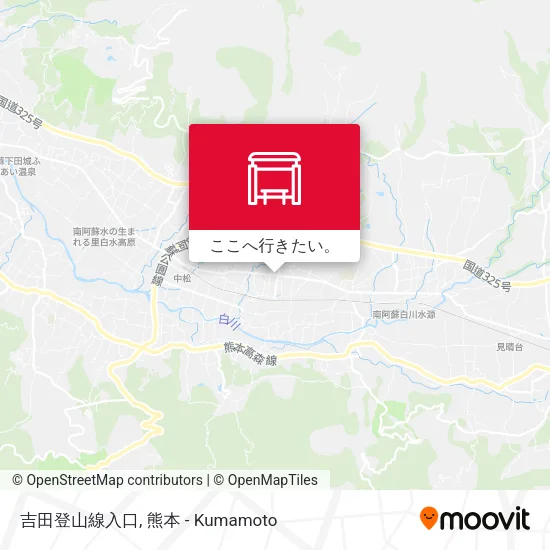吉田登山線入口地図