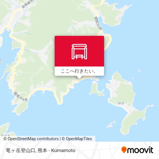竜ヶ岳登山口地図