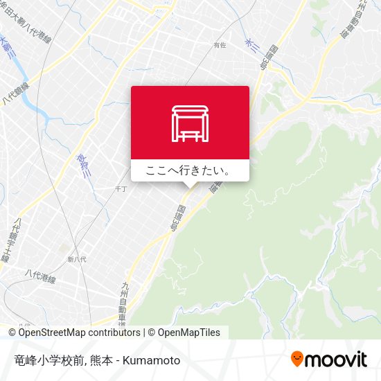 竜峰小学校前地図