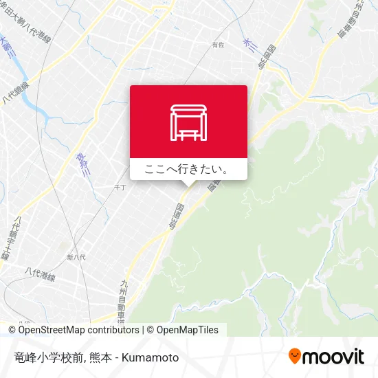 竜峰小学校前地図