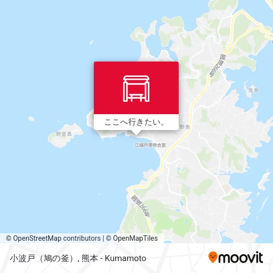 小波戸（鳩の釜）地図