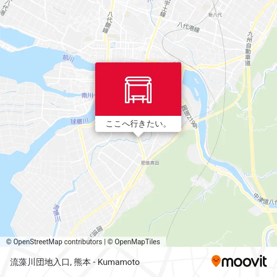 流藻川団地入口地図