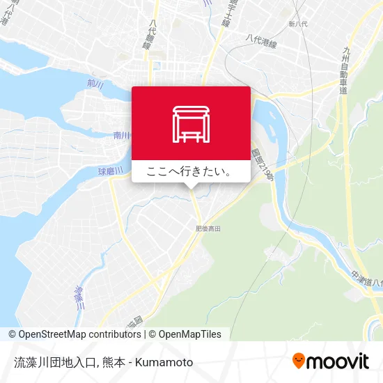 流藻川団地入口地図