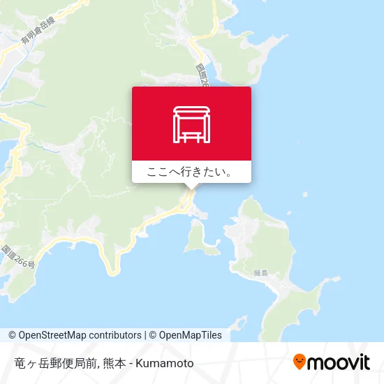 竜ヶ岳郵便局前地図