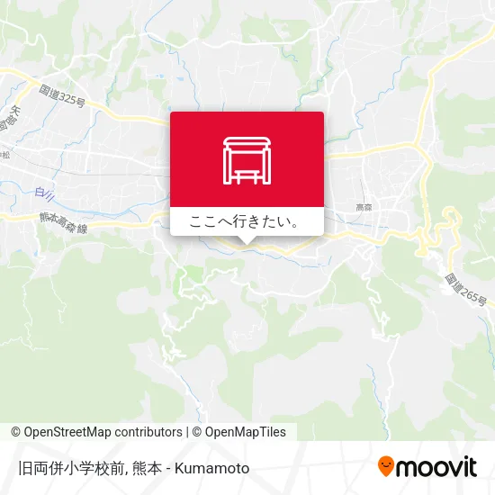 旧両併小学校前地図