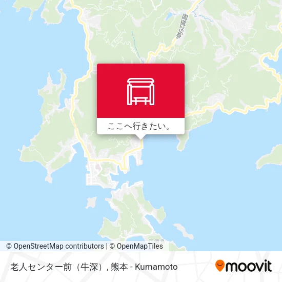 老人センター前（牛深）地図