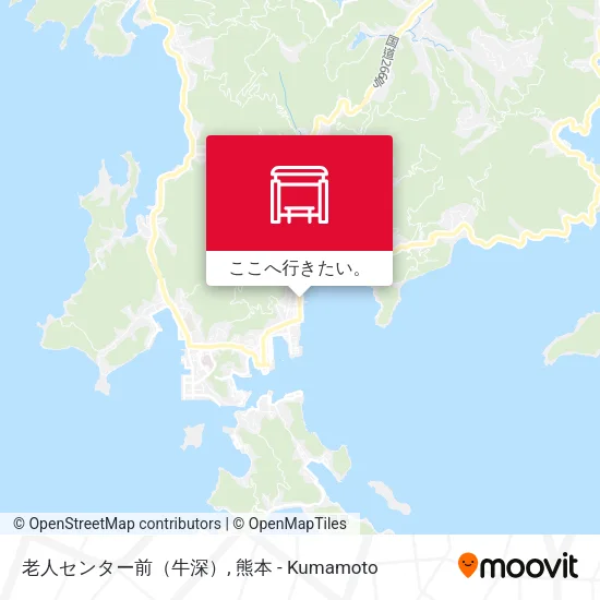 老人センター前（牛深）地図