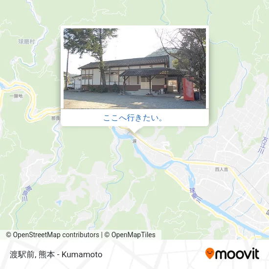 渡駅前地図