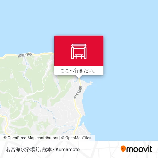 若宮海水浴場前地図