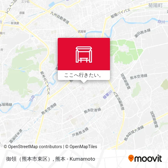 御領（熊本市東区）地図