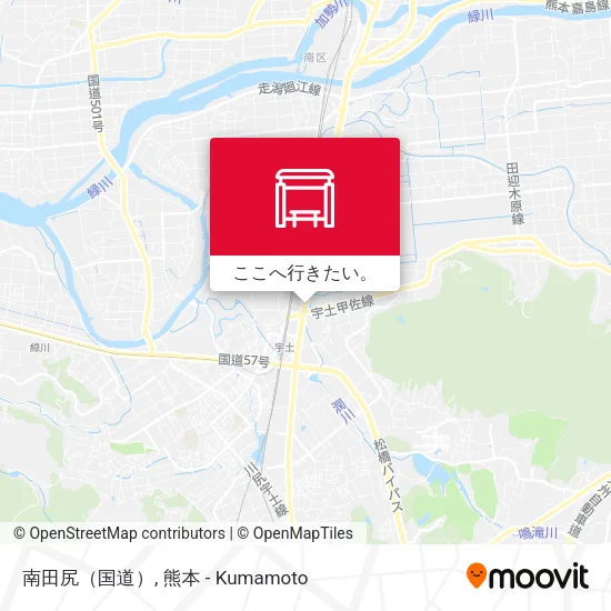 南田尻（国道）地図