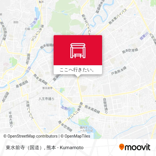 東水前寺（国道）地図