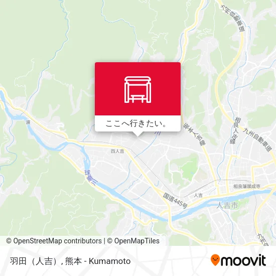 羽田（人吉）地図