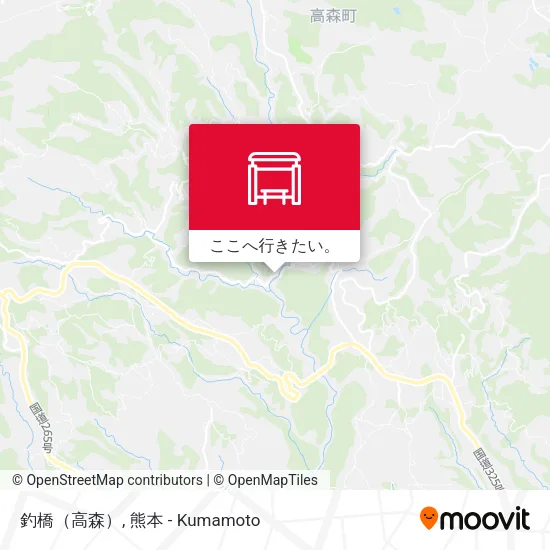 釣橋（高森）地図