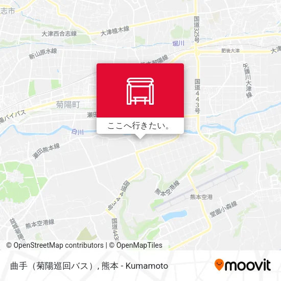 曲手（菊陽巡回バス）地図