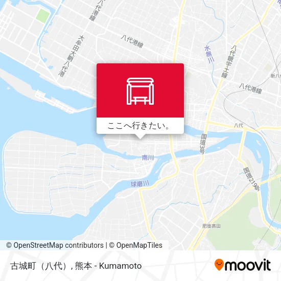古城町（八代）地図