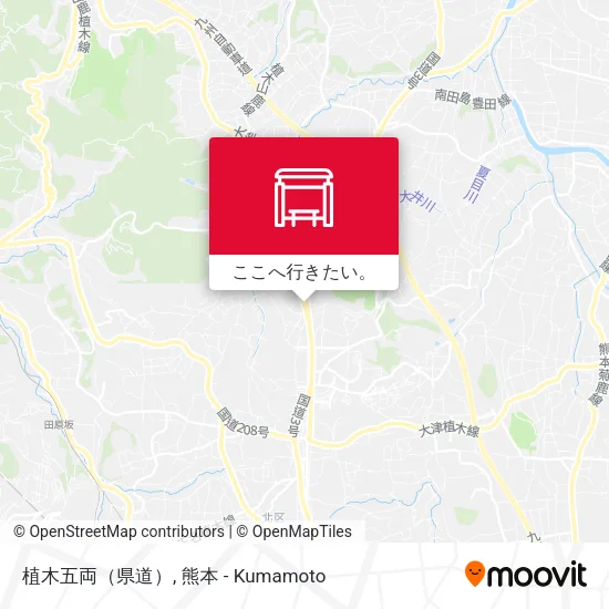 植木五両（県道）地図