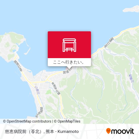 慈恵病院前（苓北）地図