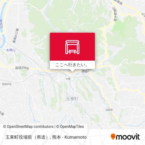 玉東町役場前（県道）地図