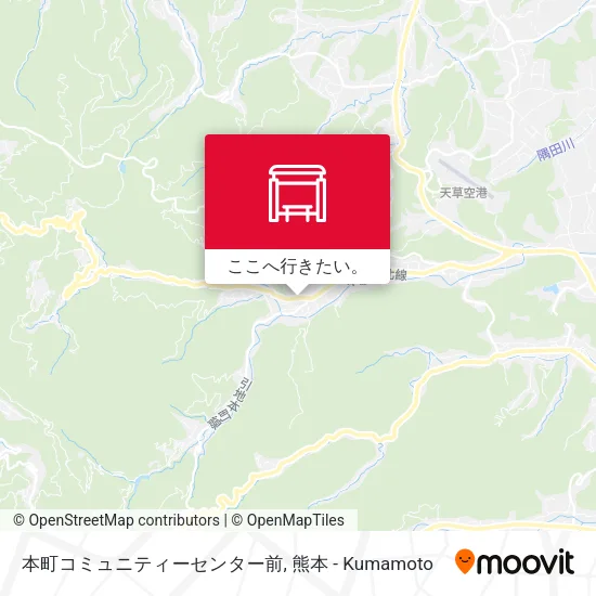本町コミュニティーセンター前地図
