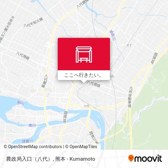 農政局入口（八代）地図